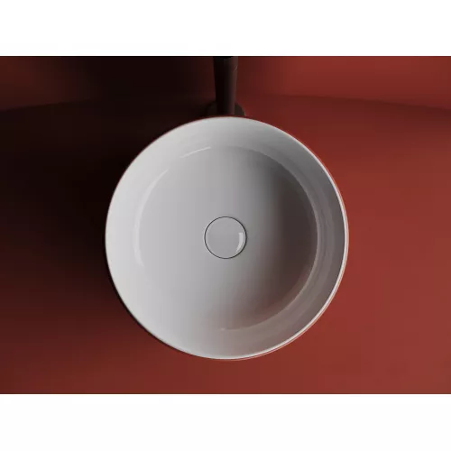 Раковина Ceramica Nova накладная круглая 356*356*135, без перелива, цвет белый, Выбрать цвет: Белый, изображение 2