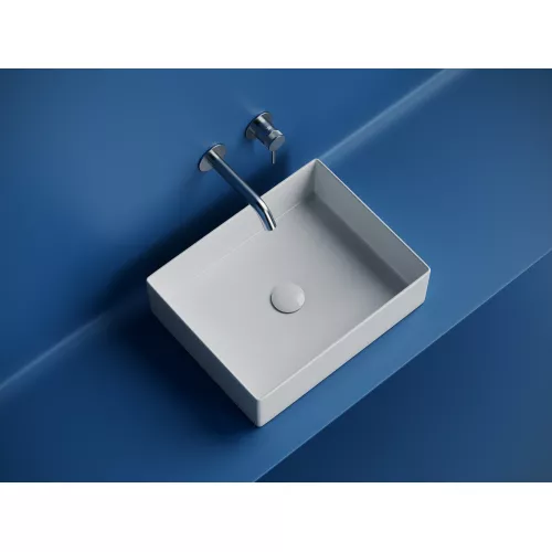 Санфаянс: Раковина Ceramica Nova накладная прямоугольная 361*471*130, без перелива, цвет белый, арт.CN6069 1 в магазине Акватория