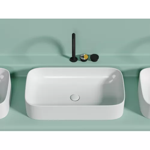 Умывальник чаша Ceramica Nova накладная ( Белый Матовый) Element 705*380*150мм, Выбрать цвет: Белый матовый, изображение 2