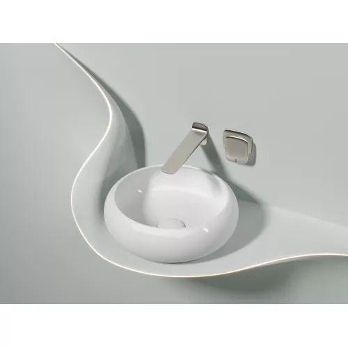 Умывальник чаша Ceramica Nova накладная круглая Element 360*360*120мм, Выбрать цвет: Белый, изображение 3