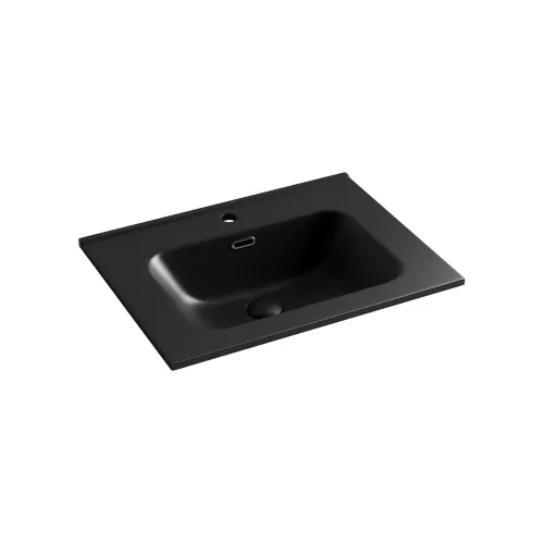 Умывальник Ceramica Nova накладной прямоугольный (цвет Черный Матовый) Element 610*465*180мм, Ширина , в см: 61, Выбрать цвет: Черный, изображение 2