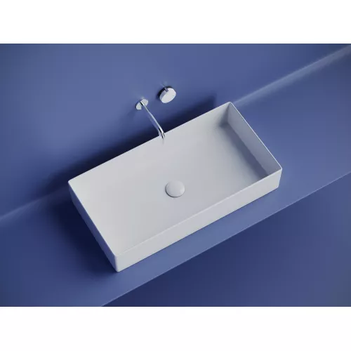 Санфаянс: Раковина Ceramica Nova накладная прямоугольная 701*361*130, без перелива, цвет белый, арт.CN6071 1 в магазине Акватория