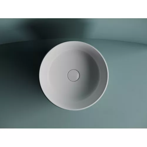 Раковина Ceramica Nova накладная круглая 356*356*135, без перелива, цвет белый матовый, Выбрать цвет: Белый матовый, изображение 3