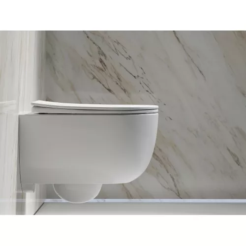 Подвесной унитаз Ceramica Nova Modena  Rimless, Выбрать цвет: Белый, изображение 2