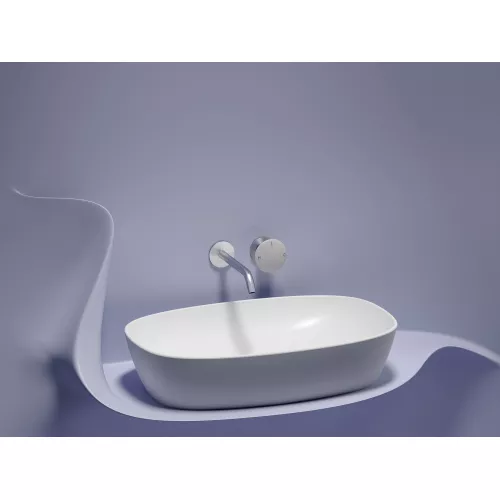 Умывальник чаша Ceramica Nova накладная овальная (цвет Белый Матовый) Element 600*380*138мм, Выбрать цвет: Белый матовый, изображение 3