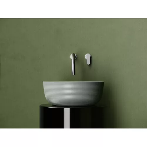 Раковина Ceramica Nova накладная круглая 356*356*135, без перелива, цвет антрацит матовый, Выбрать цвет: Антрацит матовый, изображение 2