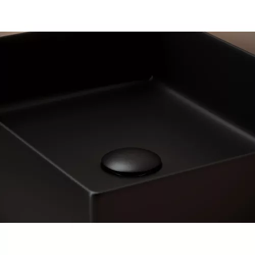 Раковина Ceramica Nova накладная прямоугольная 361*471*130, без перелива,  цвет черный матовый, арт.СN6069MB, Выбрать цвет: Черный, изображение 3