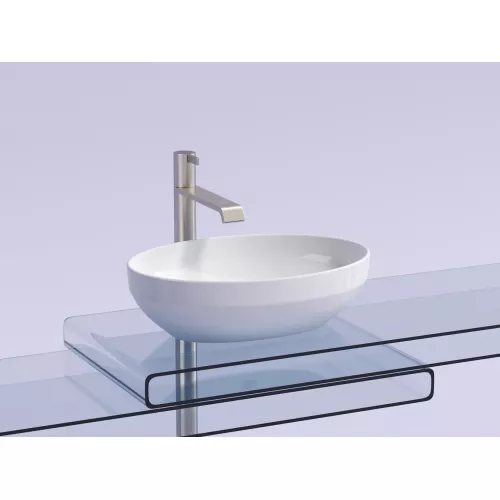 Умывальник чаша Ceramica Nova накладная овальная Element 502*363*145мм, Выбрать цвет: Белый, изображение 3