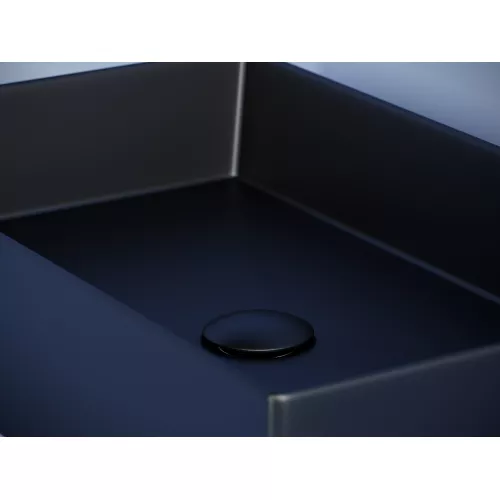 Раковина Ceramica Nova накладная прямоугольная 601*361*130, без перелива, цвет черный матовый, арт. CN6070MB, Выбрать цвет: Черный, изображение 2