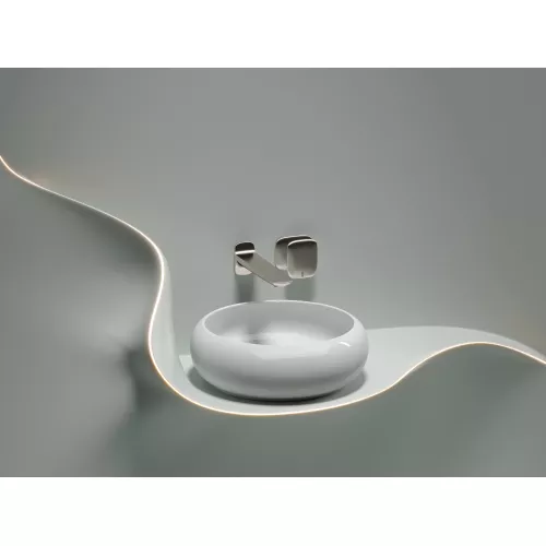 Умывальник чаша Ceramica Nova накладная круглая Element 360*360*120мм, Выбрать цвет: Белый, изображение 4