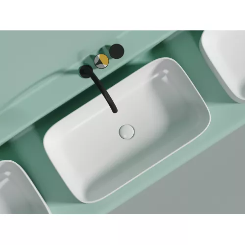 Умывальник чаша Ceramica Nova накладная ( Белый Матовый) Element 705*380*150мм, Выбрать цвет: Белый матовый, изображение 3