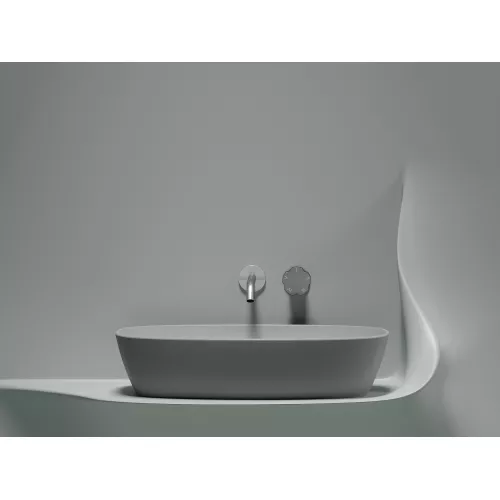 Умывальник чаша Ceramica Nova накладная овальная (цвет Серый Матовый) Element 600*380*138мм, Выбрать цвет: Серый матовый, изображение 4