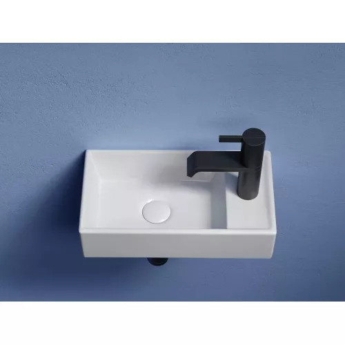 Умывальник подвесной Ceramica Nova L/R, Element 407*217*100, Выбрать цвет: Белый, Ориентация: левая, изображение 3