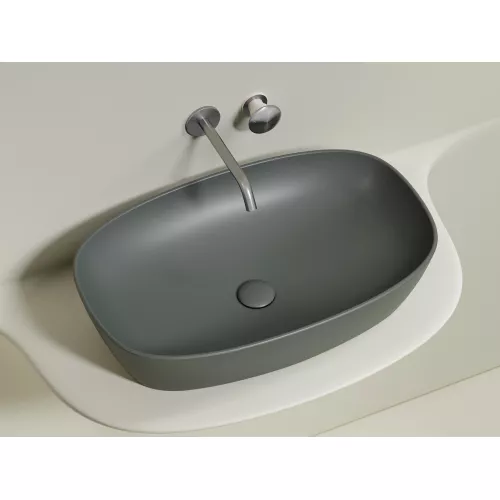 Умывальник чаша Ceramica Nova накладная овальная (цвет Антрацит Матовый) Element 600*380*138мм, Выбрать цвет: Антрацит матовый, изображение 3