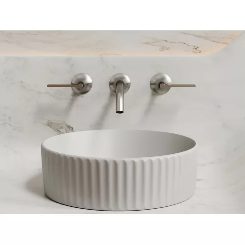 Умывальник чаша Ceramica Nova накладная круглая (цвет Серый Матовый) Element 360*360*115мм, Выбрать цвет: серый, изображение 4