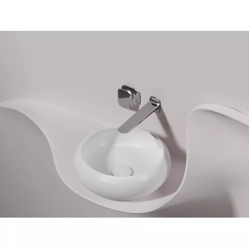 Умывальник чаша Ceramica Nova накладная круглая (цвет Белый Матовый) Element 360*360*120мм, Выбрать цвет: Белый матовый, изображение 3