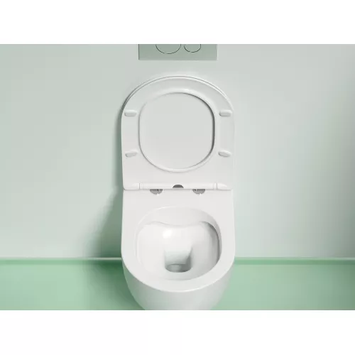 Подвесной унитаз Ceramica Nova Modena  Rimless (цвет Белый Матовый), Выбрать цвет: Белый матовый, изображение 7