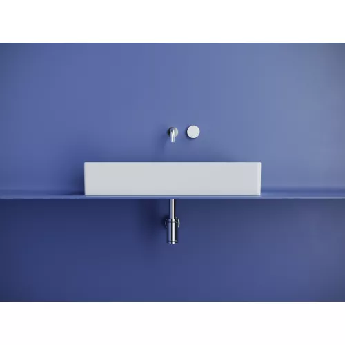 Раковина Ceramica Nova накладная прямоугольная 701*361*130, без перелива, цвет белый, арт.CN6071, Выбрать цвет: Белый, изображение 3