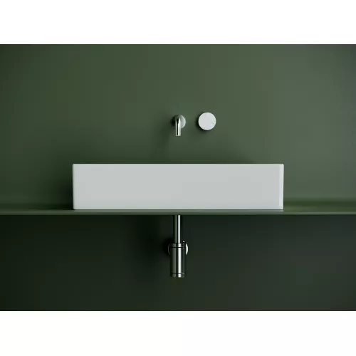 Раковина Ceramica Nova накладная прямоугольная 601*361*130, без перелива, цвет белый, арт. CN6070, Выбрать цвет: Белый, изображение 3