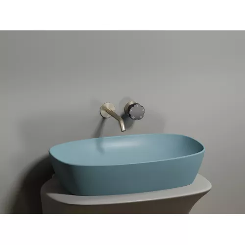 Умывальник чаша Ceramica Nova накладная овальная (цвет Зеленый Матовый) Element 600*380*138мм, Выбрать цвет: Зеленый, изображение 3
