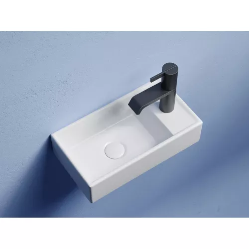 Умывальник подвесной Ceramica Nova L/R, Element 407*217*100, Выбрать цвет: Белый, Ориентация: левая, изображение 4