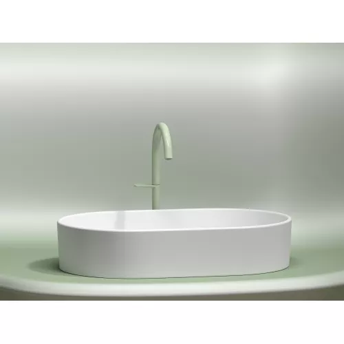 Умывальник чаша Ceramica Nova накладная овальная (цвет Белый Матовый) Element 608*385*122мм, Выбрать цвет: Белый матовый, изображение 4