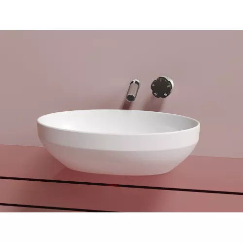 Умывальник чаша Ceramica Nova накладная овальная (цвет Белый Матовый) Element 502*363*145мм, Выбрать цвет: Белый матовый, изображение 4