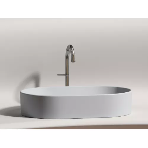 Умывальник чаша Ceramica Nova накладная овальная (цвет Серый Матовый) Element 608*385*122мм, Выбрать цвет: Серый, изображение 4
