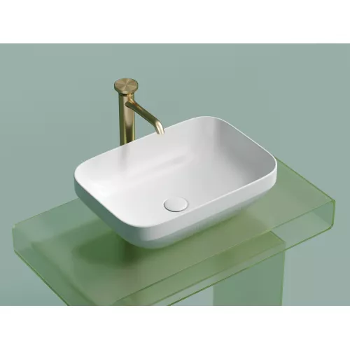 Умывальник чаша Ceramica Nova накладная прямоугольная (цвет Белый Матовый) Element 500*359*145мм, Выбрать цвет: Белый матовый, изображение 4