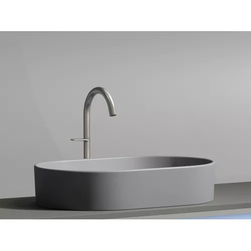 Умывальник чаша Ceramica Nova накладная овальная (цвет Антрацит Матовый) Element 608*385*122мм, Выбрать цвет: Серый антрацит, изображение 4