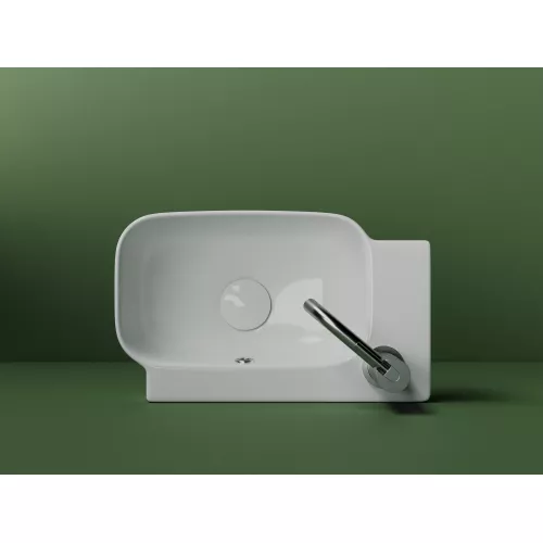 Рукомойник Ceramica Nova подвесной L/R  403*249*140, с отверстием под смеситель , с системой перелива, Ориентация: правая, изображение 4