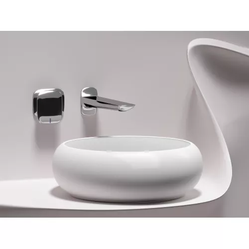 Умывальник чаша Ceramica Nova накладная круглая (цвет Белый Матовый) Element 360*360*120мм, Выбрать цвет: Белый матовый, изображение 4