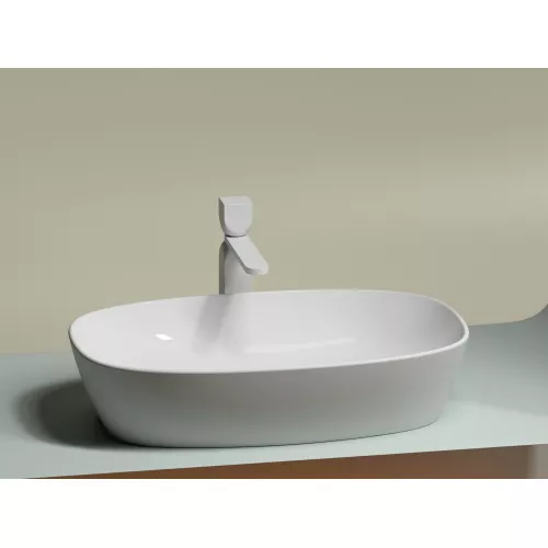 Умывальник чаша Ceramica Nova накладная овальная Element 600*380*138мм, Выбрать цвет: Белый, изображение 6