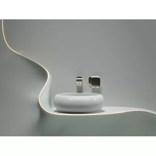 Умывальник чаша Ceramica Nova накладная круглая Element 360*360*120мм, Выбрать цвет: Белый, изображение 5