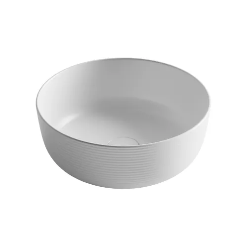 Раковина Ceramica Nova накладная круглая 356*356*135, без перелива, цвет белый матовый, Выбрать цвет: Белый матовый, изображение 4