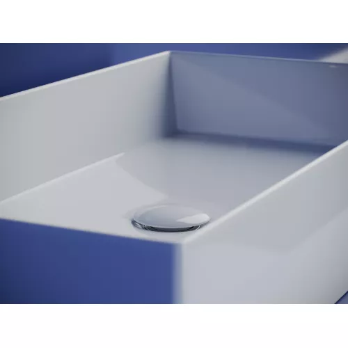 Раковина Ceramica Nova накладная прямоугольная 701*361*130, без перелива, цвет белый, арт.CN6071, Выбрать цвет: Белый, изображение 4