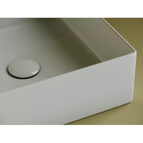 Раковина Ceramica Nova накладная квадратная 361*361*130, без перелива, цвет белый, арт.СN6068, Выбрать цвет: Белый, изображение 4