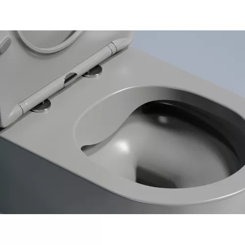 Подвесной унитаз Ceramica Nova Modena  Rimless (цвет Антрацит Матовый),, Выбрать цвет: Антрацит матовый, изображение 8