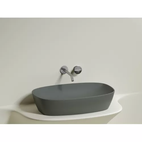 Умывальник чаша Ceramica Nova накладная овальная (цвет Антрацит Матовый) Element 600*380*138мм, Выбрать цвет: Антрацит матовый, изображение 4