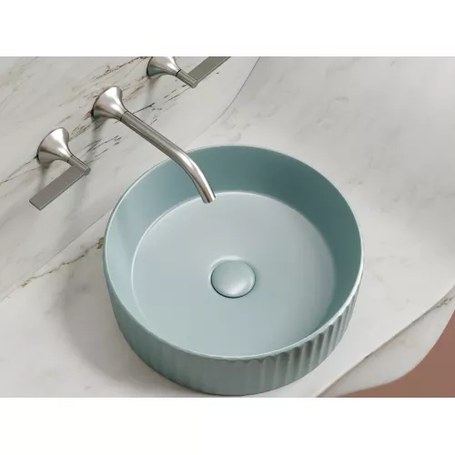Санфаянс: Умывальник чаша Ceramica Nova накладная круглая (цвет Зеленый Матовый) Element 360*360*115мм 1 в магазине Акватория