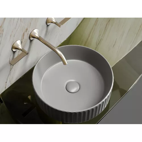 Умывальник чаша Ceramica Nova накладная круглая (цвет Антрацит Матовый) Element 360*360*115мм, Выбрать цвет: Антрацит матовый, изображение 4