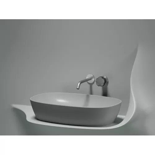 Умывальник чаша Ceramica Nova накладная овальная (цвет Серый Матовый) Element 600*380*138мм, Выбрать цвет: Серый матовый, изображение 5