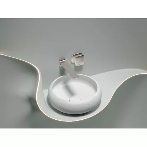 Умывальник чаша Ceramica Nova накладная круглая Element 360*360*120мм, Выбрать цвет: Белый