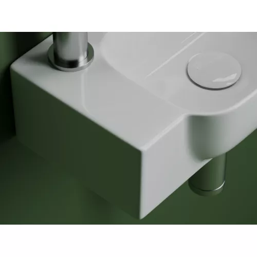 Рукомойник Ceramica Nova подвесной L/R  403*249*140, с отверстием под смеситель , с системой перелива, Ориентация: правая, изображение 5