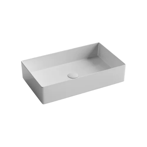 Раковина Ceramica Nova накладная прямоугольная 601*361*130, без перелива, цвет белый, арт. CN6070, Выбрать цвет: Белый, изображение 5