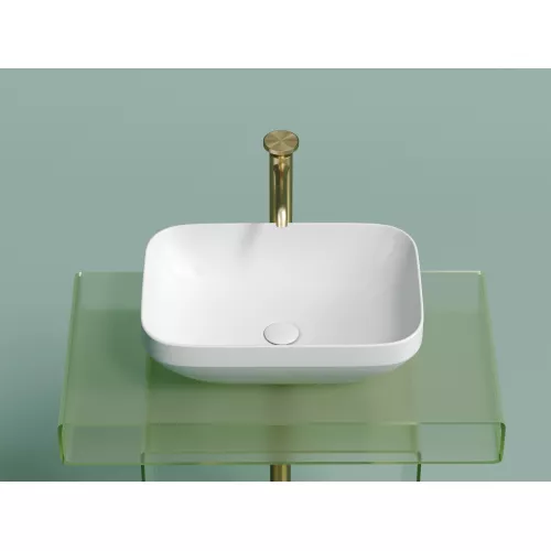 Умывальник чаша Ceramica Nova накладная прямоугольная (цвет Белый Матовый) Element 500*359*145мм, Выбрать цвет: Белый матовый, изображение 5