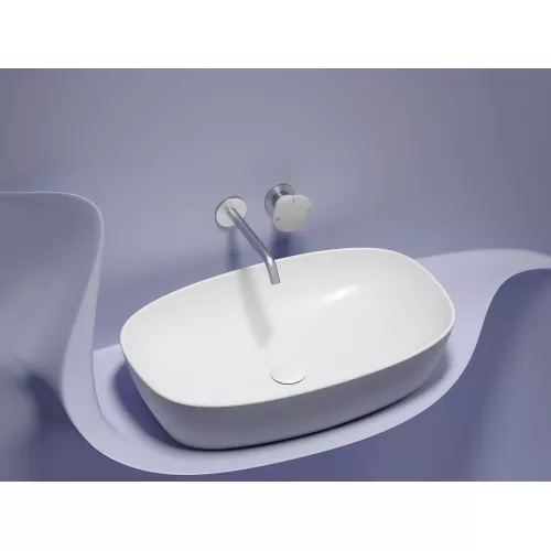 Умывальник чаша Ceramica Nova накладная овальная (цвет Белый Матовый) Element 600*380*138мм, Выбрать цвет: Белый матовый, изображение 5