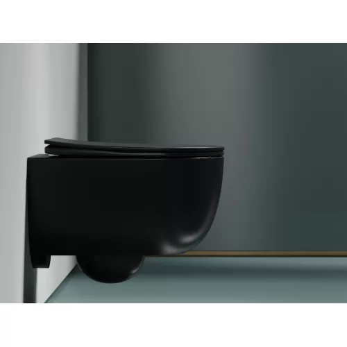 Подвесной унитаз Ceramica Nova Modena  Rimless (цвет Темный Антрацит Матовый),, Выбрать цвет: Темный антрацит матовый, изображение 5
