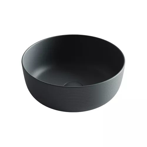 Раковина Ceramica Nova накладная круглая 356*356*135, без перелива, цвет темный антрацит матовый, Выбрать цвет: Темный антрацит матовый, изображение 5