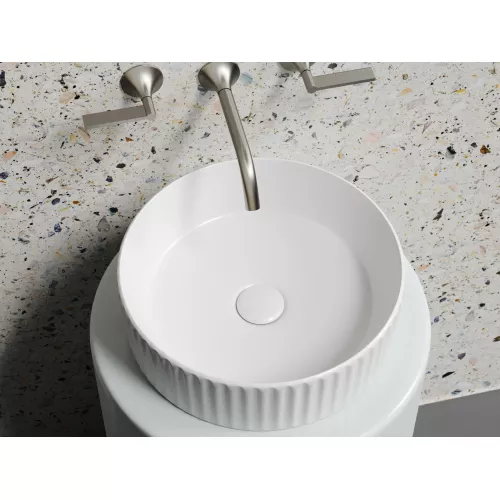 Умывальник чаша Ceramica Nova  накладная круглая (цвет Белый Матовый) Element 360*360*115мм, Выбрать цвет: Белый матовый